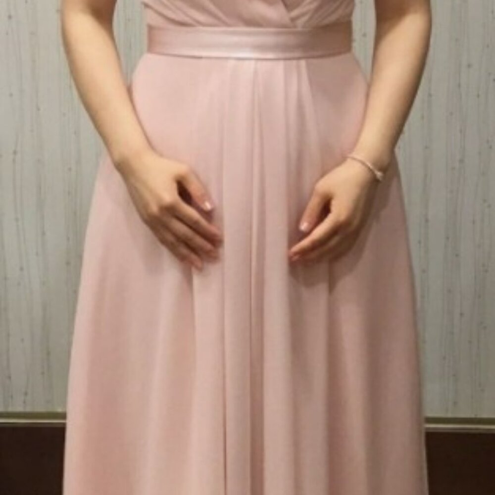 Vera Wang NWT - Blush Chiffon Halter Bridesmaid Dress – Size 8